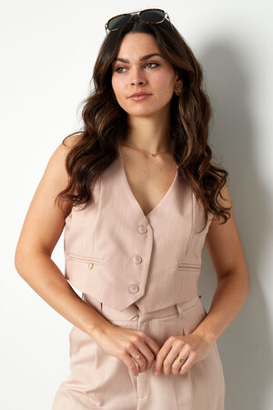 Cropped waistcoat - sand  h5 Picture2